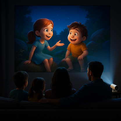 Portable Projector PRO 4K-WIFI: Transform Any Space into a Cinema