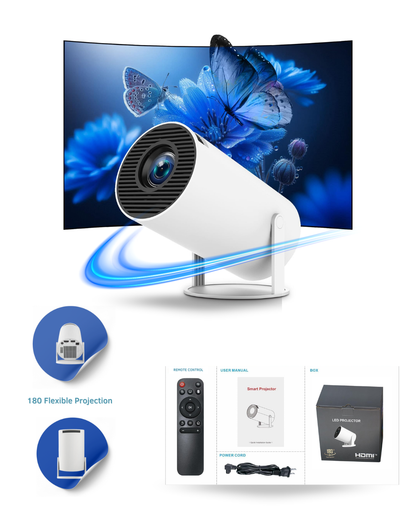 Portable Projector PRO 4K-WIFI: Transform Any Space into a Cinema